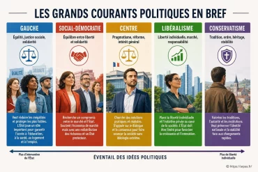 Les grands courants politiques expliqués en bref