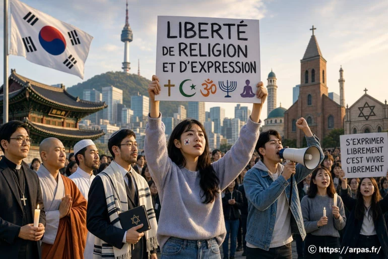 Manifestation pour liberté de religion et expression