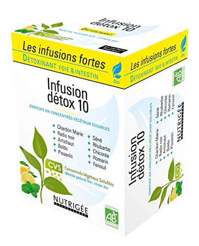 Infusion Détox 10 Bio • Détoxinant Foie & Intestin • Huiles 